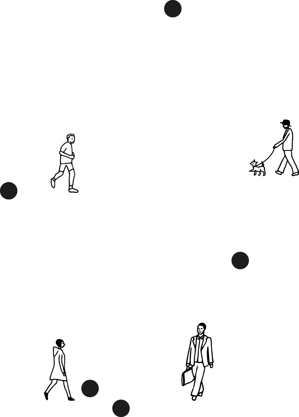 Joining dots illustration